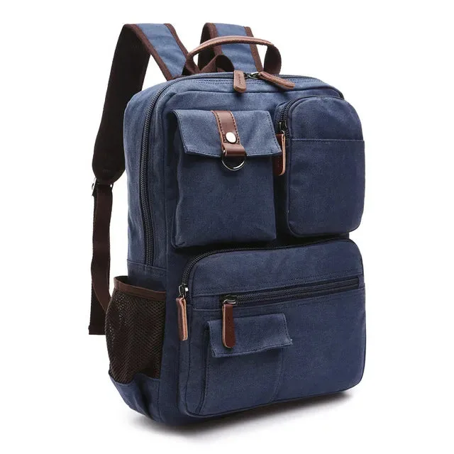 sac à dos en toile vintage pour homme et femme