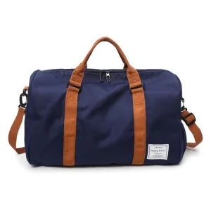 Sac de Voyage avec Compartiment Chaussures Happy Travel (Bleu Marine)