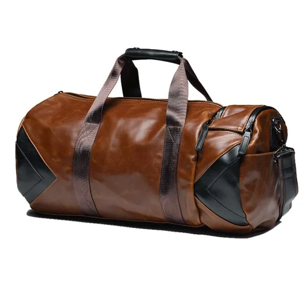 Sac Week-End Vintage Duffle Bag Marron